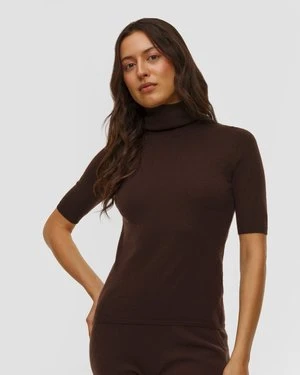 Brązowy Sweter Z Kaszmiru Damski Allude