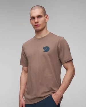 Brązowy T-shirt Męski Fjallraven Walk With Nature M