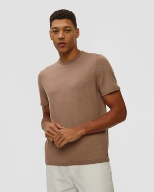 Brązowy T-shirt Wełniany Męski Bogner Ohio