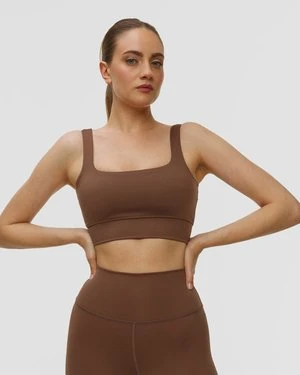 Brązowy Top Sportowy Damski Varley Assure Cori Bra