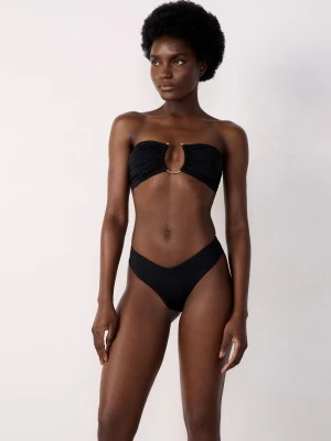 Brazyliany high leg dół od bikini satynowy Etam
