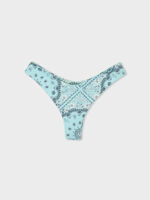 Brazyliany high leg dół od bikini z odwracalnym nadrukiem Etam