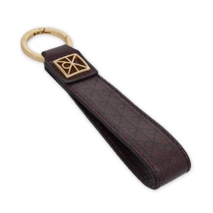 Brelok Calvin Klein Emblem Aop Key Fob LV04F1099G Bordowy