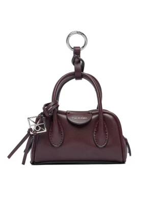 Brelok Calvin Klein Emblem Trio Mini Bag Charm LV04F1315G Bordowy