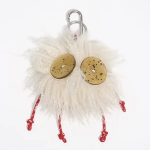 Brelok Charo sztuczne futerko kość słoniowa BIMBA Y LOLA