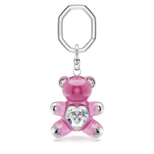 Brelok do kluczy Teddy, Niedźwiedź, Różowy, Powłoka z rodu Swarovski