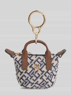 Brelok do kluczy w stylu mini torebki do ręki Tommy Hilfiger Granatowy