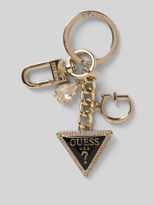 Brelok do kluczy z detalami z logo Guess