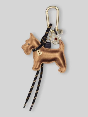 Brelok do kluczy z detalem z logo model 'Bag Charm Dog' Barts Złoty