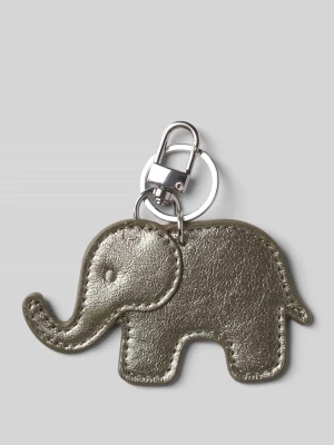 brelok do kluczy z zapięciem na karabińczyk model 'My Elephant' Seidenfelt Metaliczny czarny
