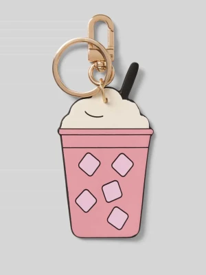 Brelok do kluczy z zapięciem na karabińczyk model ‘MY PINK LATTE’ Seidenfelt