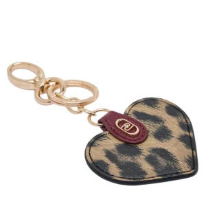 Brelok Liu Jo Heart Key Ring AF5207 E0419 09155 Brązowy