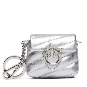 Brelok PINKO Airpods Love Puff Microfiber Shiny Calf AI 25-26 PCPL 105869 A370 Srebrny