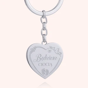 Brelok serce  - będziesz Tatą Dedicante