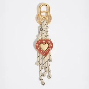 Brelok serce kość słoniowa troczki BIMBA Y LOLA