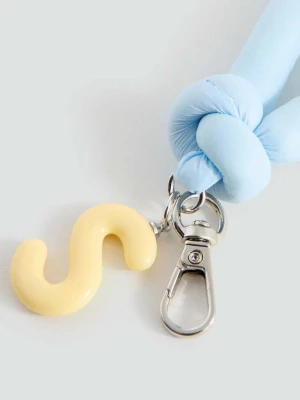 Brelok z inicjałami niebieski - Teen - Rozmiar uniwersalny - MANGO TEEN