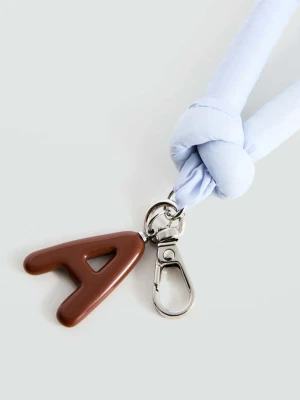 Brelok z inicjałami purpurowy - Teen - Rozmiar uniwersalny - MANGO TEEN