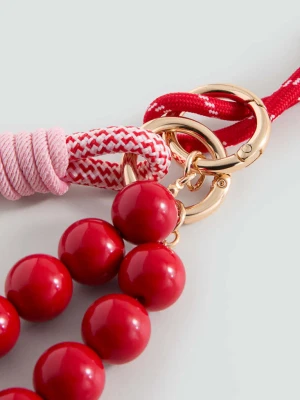 Brelok z koralikami czerwony - Teen - Rozmiar uniwersalny - MANGO TEEN