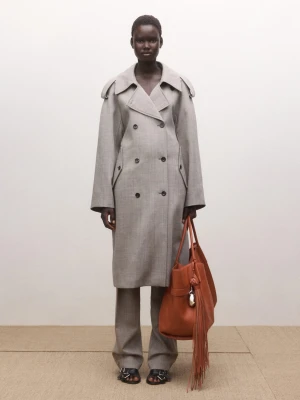 Brelok ze skóry z frędzlami pomarańczowy - Kobieta - Rozmiar uniwersalny - MANGO