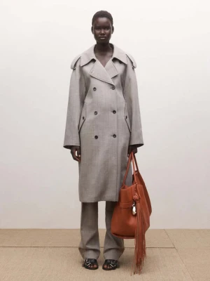 Brelok ze skóry z frędzlami pomarańczowy - Kobieta - Rozmiar uniwersalny - MANGO