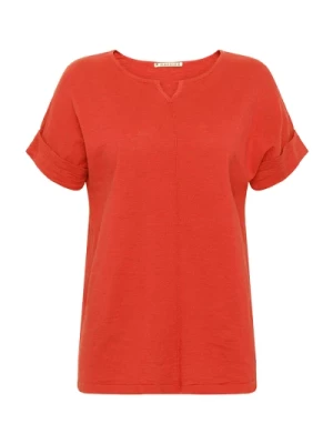 Bright Red Kerstin Sweter T-shirt Mansted