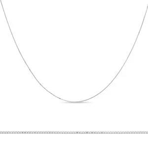 Briju Łańcuszek damski splot kostka białe złoto 585 długość (LA-000343)