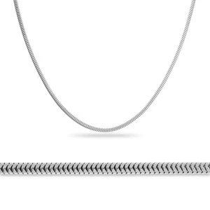 Briju Łańcuszek srebrny splot żmijka / żyłka / wężyk 925S długość 80cm (LA-000189)