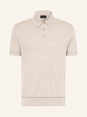 Brioni Dzianinowa Koszulka Polo beige
