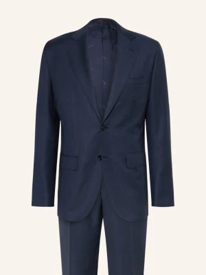 Brioni Garnitur Newplum Extra Slim Fit blau GRANATOWY