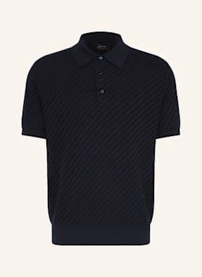 Brioni Koszulka Polo Z Dodatkiem Jedwabiu blau
