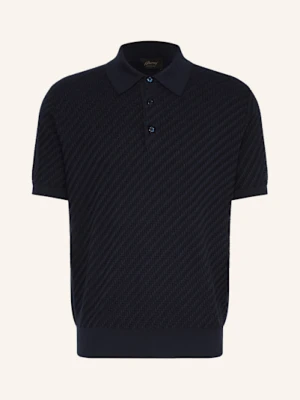 Brioni Koszulka Polo Z Dodatkiem Jedwabiu blau