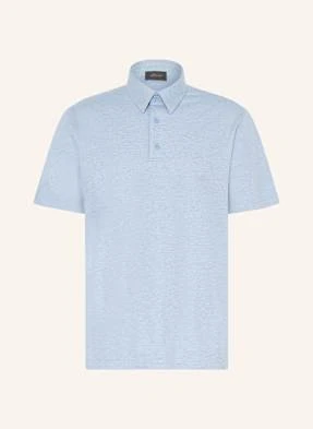 Brioni Koszulka Polo Z Piki blau