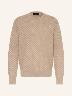 Brioni Sweter Z Dodatkiem Jedwabiu beige