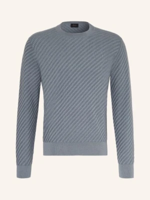 Brioni Sweter Z Jedwabiem blau