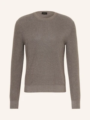 Brioni Sweter Z Jedwabiem I Kaszmirem grau