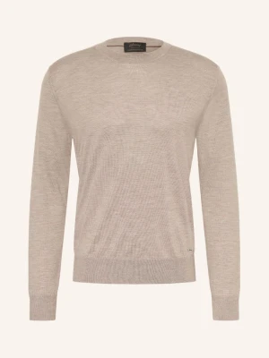 Brioni Sweter Z Kaszmiru I Jedwabiu beige