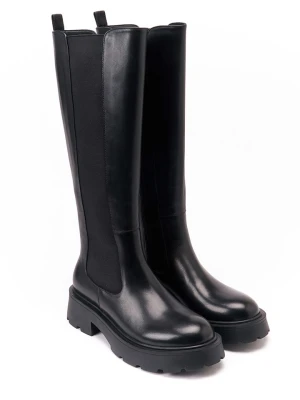 British Passport Skórzane kozaki w kolorze czarnym rozmiar: 41