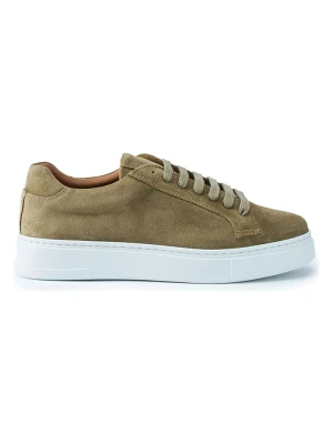 British Passport Skórzane sneakersy w kolorze khaki rozmiar: 46