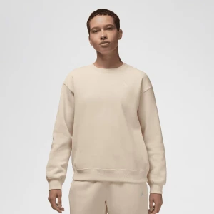 Jordan Brooklyn Fleece Crew 24 kobiety Bluzy beż rozmiar Odzież