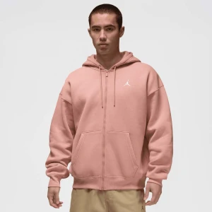 Jordan Brooklyn Oversized Full-Zip Hoodie mężczyźni Bluzy różowy rozmiar Odzież