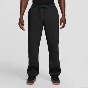 Brooklyn Statement Fleece Open-Hem Pants Jordan czarny