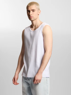 Brooklyn top dopasowany męski biały Klasyk