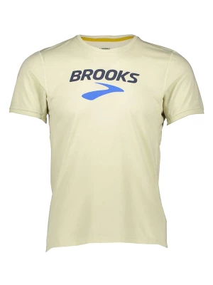 Brooks Koszulka sportowa "Graphic" w kolorze beżowym rozmiar: M