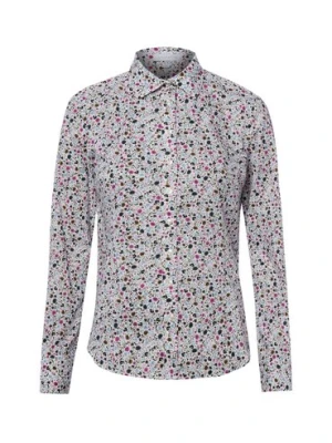 brookshire Bluzka Kobiety Bawełna (100%) biały|lila