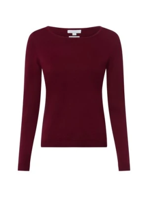 brookshire Damska dzianinowa koszulka z długim rękawem Kobiety Bawełna czerwony jednolity,