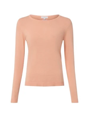 brookshire Damska dzianinowa koszulka z długim rękawem Kobiety Bawełna pomarańczowy jednolity,