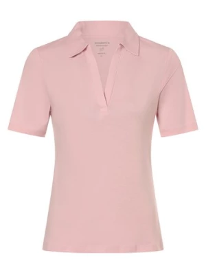 brookshire Damska koszulka polo Kobiety Dżersej różowy jednolity,