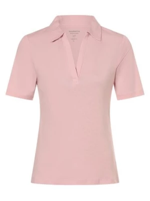 brookshire Damska koszulka polo Kobiety Dżersej różowy jednolity,