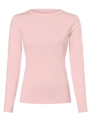 brookshire Damska koszulka z długim rękawem Kobiety Bawełna różowy jednolity,