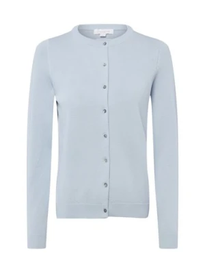 brookshire Kardigan damski Kobiety Bawełna niebieski jednolity,